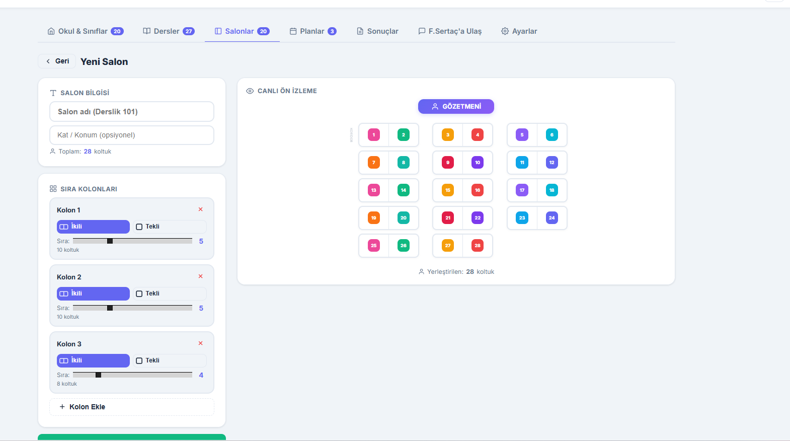 Salon Düzeni Tasarlama